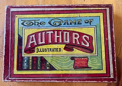 Game Of Authors Illustrated Parker Brothers Card Game 1920s Vintage • $24.95