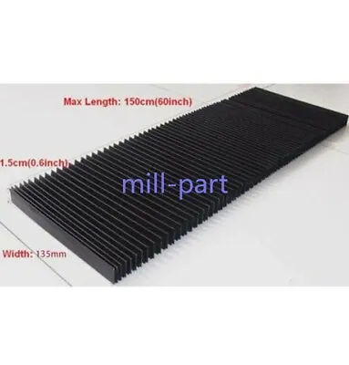  Milling Machine Flexible Protective Flat Accordion Bellows Cover Tool 1PC • £3.83