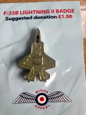 100 Years Of RAF/F-35B LIGHTNING II-Badge/Pin-Brand New. • £1.75