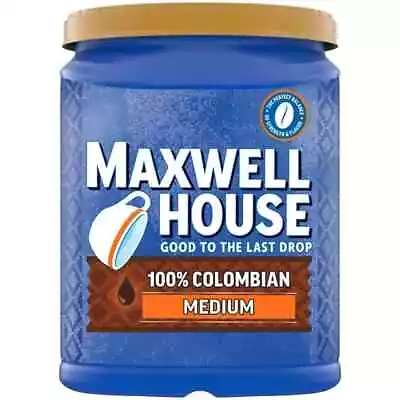 Maxwell House Medium Roast 100% Colombian Ground Coffee 37.7 Oz. Canister • $12.23