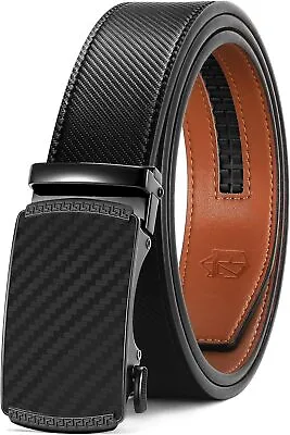 Zitahli Men's BeltRatchet Belt Dress With Premium LeatherSlide Belt With Easie • $55.57