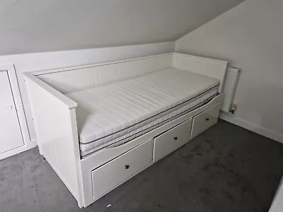 Ikea Hemnes Day Bed White With Two Mattresses  • £89