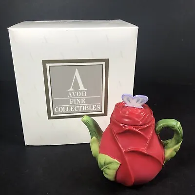 $19.99 • Buy Avon Fine Collectibles Season's Treasure Miniature Teapot Rose NEW 3  X 3.75 