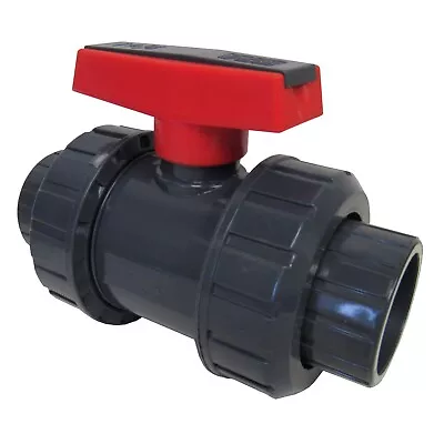 ERA Sch 80 PVC 2 Inch True Union Ball Valve Socket Connect • $34.64