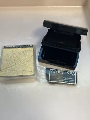 MARY KAY MINERAL SHIMMER POWDER CANARY DIAMOND; Add Compact & Brush For A Set • $12.95