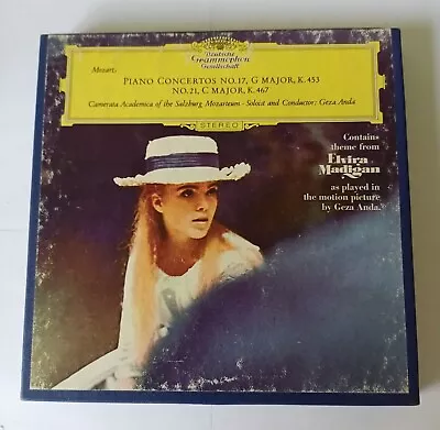 Mozart Geza Nda Klavierkonzerte G Major K. 453 C Major K. 467 4 Track Reel 1962 • $46.99