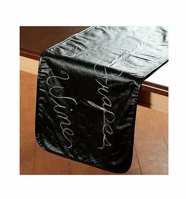 Chalkboard Table Runner 13 X 72 Inches Black Vinyl Flannel Back Home Schooling • $24.99