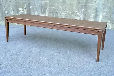 Mid Century Modern Italian Provincial Mersman Long Surf Board Coffee Table Bench • $224.99