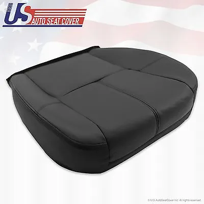 2007 - 13 Chevy Silverado 1500 2500 HD Driver Bottom Leather Seat Cover Black  • $92.07