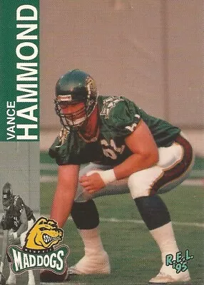 1995 Rel Cfl Vance Hammond Memphis Mad Dogs #61 (clemson) • $2.91