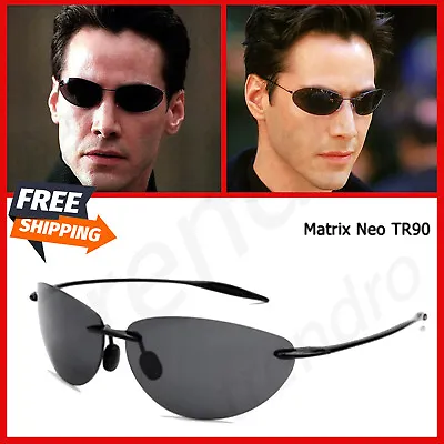 Ultralight Polarized Sunglasses Men Rimless Driving Sun Glasses Matrix Neo Style • $7.97