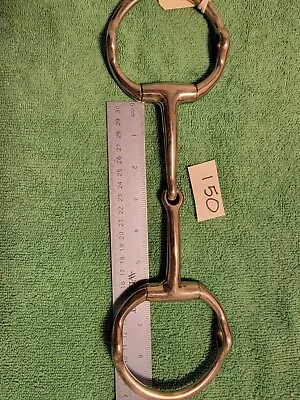 Horse Bit English Egg Butt Cheltingham Gag New 5 1/2 In Mouth With 3 1/2 In Ring • $75