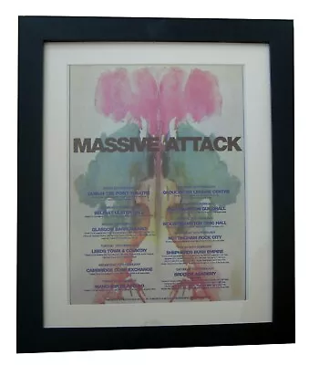 £69.95 • Buy MASSIVE ATTACK+Protection+POSTER+AD+RARE+ORIGINAL+1997+FRAMED+FAST GLOBAL SHIP