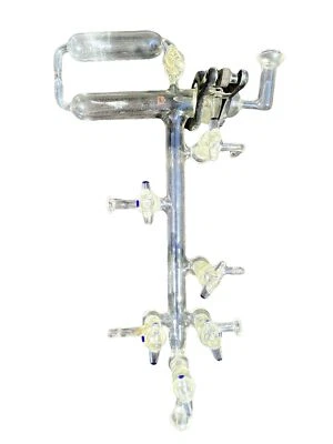 $549.99 • Buy Rare Vintage Eck Krebs Kontes Glass Vacuum Gas Manifold Distillation Glassware
