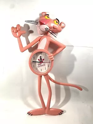 Pink Panther Animated  Wall Clock  NJ Croce Moving Arm & Tail Cartoon NOS • $29