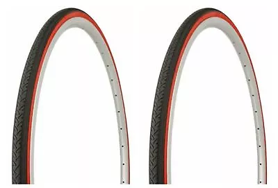 Two Bike Tire Duro 700 X 25c Black/Red Side Wall HF0187. • $34.99