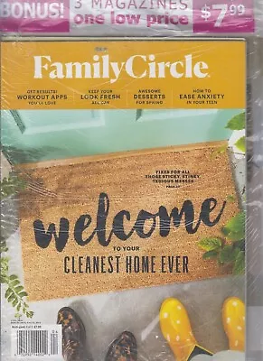 Family Circle/BHG Life In Color/Martha Stewart Living April 2019 (3 Magazines In • $7.99