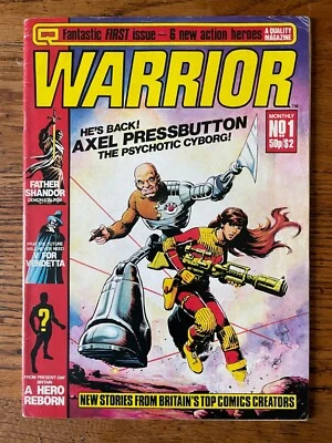 $199 • Buy Warrior #1 FN 1st Appearance Miracleman V For Vendetta Alan Moore UK Magazine