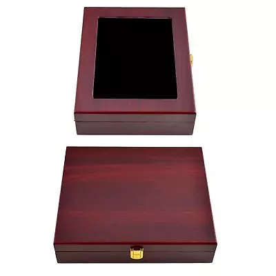 £26.76 • Buy Wooden Golf Ball Display Storage Box For 12 Balls Showcase Durable Red