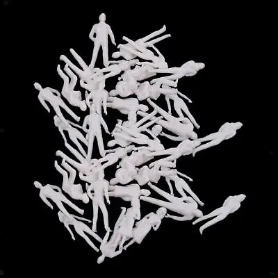 40Pcs 1/50 Model Unpainted Micro Scenery Plain People Kit  Toy • £6.66