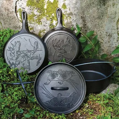 Lodge Cast Iron Wildlife Series 5 Piece Set Pheasant 4 Quart Dutch Oven  • $129.99