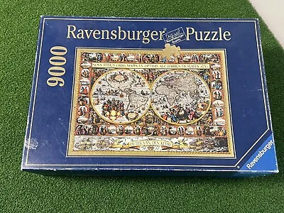 Ravensburger Puzzle 9000 PCS World Map Pieter Van Den Keere 1611 Used Condition • $119.99