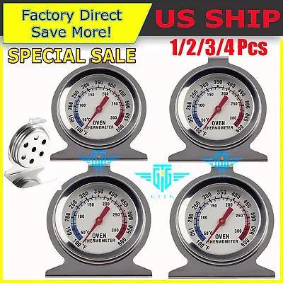 Oven Thermometer Stainless Steel Classic Stand Up Food Meat Temperature Gauge5-1 • $4.39