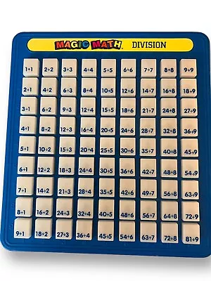 Magic Math Division Push Button Learning Game 1993 Education Home School Vintage • $12.83