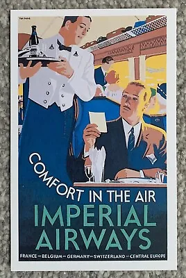 New Dalkeith Postcard 1935 Tom Purvis Poster For Imperial Airways • £1.99