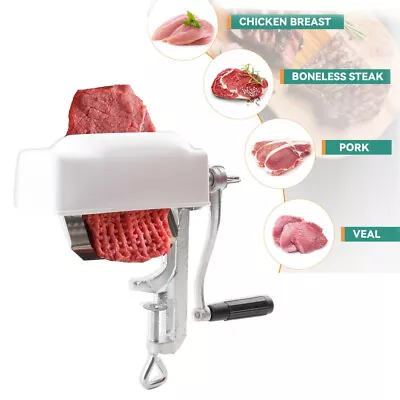 Manual Meat Tenderizer Cuber Pro Steak Machine Hand Crank Flatten Butchers Tool • $37