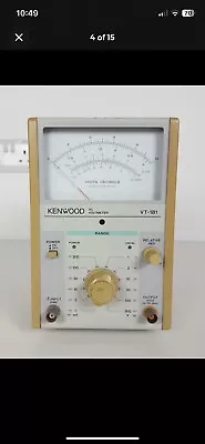 Kenwood VT-181 AC Millivolt / DB Meter. Tune Up Nakamichi  & Aiwa Tape Decks. • £80