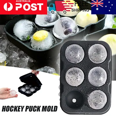 6 Large Ice Ball Maker Cube Tray Big Silicone Mold Sphere Whiskey Round Mould AU • $11.75