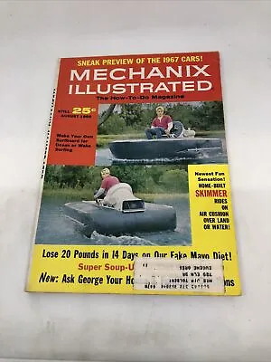 Mechanix Illustrated Magazine August 1966 • $16.28