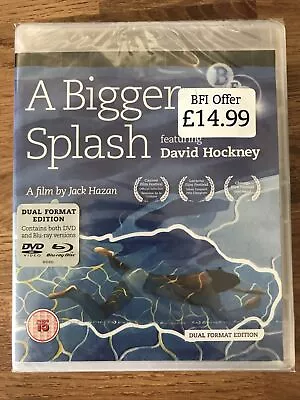 A Bigger Splash - Dual Format Edition Blu-ray / DVD David Hockney -New & Sealed • £11.69