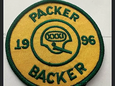 Vintage 1996 Green Bay Packers  Backer Patch SUPERBOWL XXXI 🏉 • $6.99