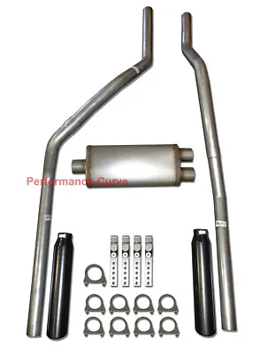 83-01 Chevrolet GMC S10 S15 Truck Performance Dual Exhaust - 18  MaxFlow Muffler • $215