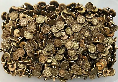 Small 15mm 24L Antique Gold Military Blazer Jacket Craft Plastic Buttons (W270) • £0.99