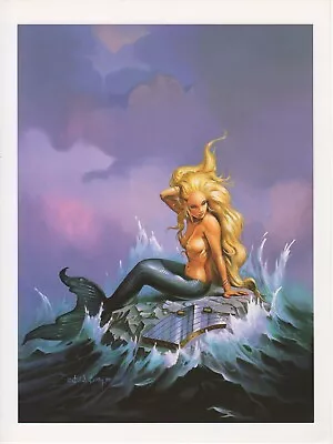 1990 Full Color Plate  MERMAID  By Ken Kelly Fantastic GGA Print • $10.80