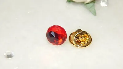 G/P  & S/P Tie Tack Pin/Cravat/Scarf/Lapel/Modesty Pin & 10mm  Resin Stones • £1.50