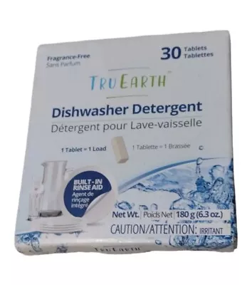 Tru Earth Dishwasher Detergent Rinse Aid Sparkling Clean Finish  Lab-Tested 30ct • $10