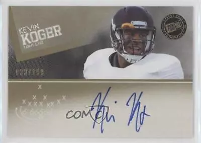 2012 Press Pass Signings Gold Inscriptions /199 Kevin Koger Rookie Auto RC • $5.65