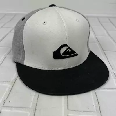 Quiksilver Flexfit Cap Hat Fitted Baseball 6 Panel Mountain And Wave L XL Gray • $13