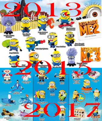 MINIONS & Despicable Me 2 & 3 - McDonald's Figures Toys 2013/15/17 - YOU CHOOSE • $3.85