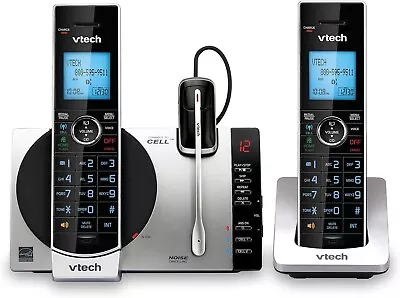 V-Tech DS6771-3 DECT 6.0 Bluetooth Cordless 2-Handset Phone W/ Answering System • $54.99