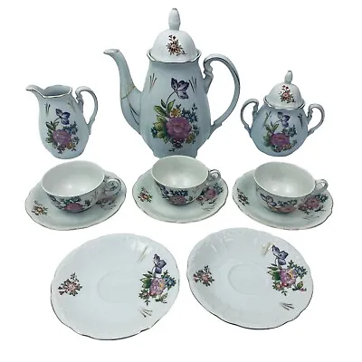 Chugai China Tea Set Made In Occupied Japan Hand Painted Partial Set Floral  • $71.99