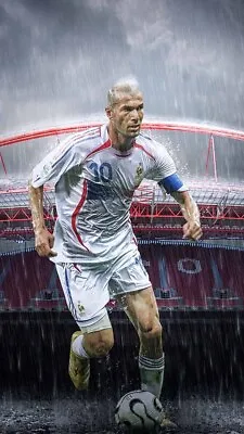 Sports Images Men Soccer Football FIFA UEFA Zinedine Zidane Photo -CL3209 • $15.98