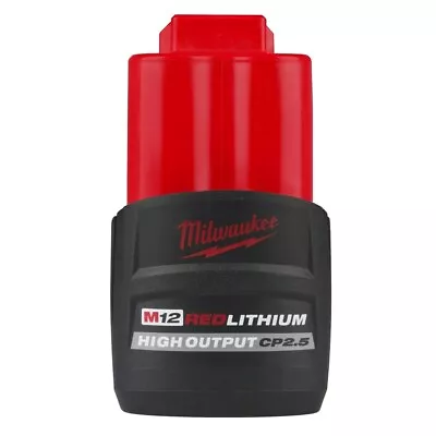 Milwaukee 48-11-2425 M12 REDLITHIUM HIGH OUTPUT CP2.5 Battery Pack • $61.99