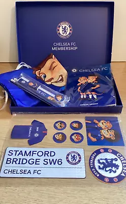 Chelsea FC Junior Membership Gift Set Boxed Stickers Stationary Flag. • £9.99