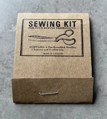 🧵Travel Sewing Kit Mini Buttons Needle Thread Safety Pin Pocket Size🧵 • £1.50