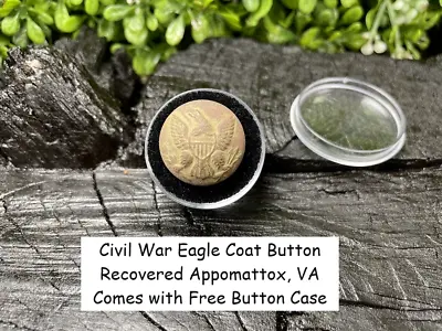 Old Rare Vintage Antique Civil War Relic Eagle Button Recovered Appomattox VA • $25